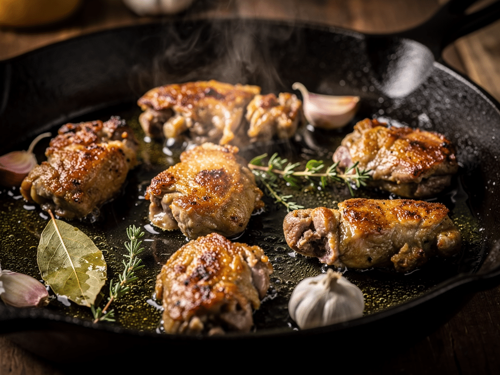 temps de cuisson gésiers à la poêle