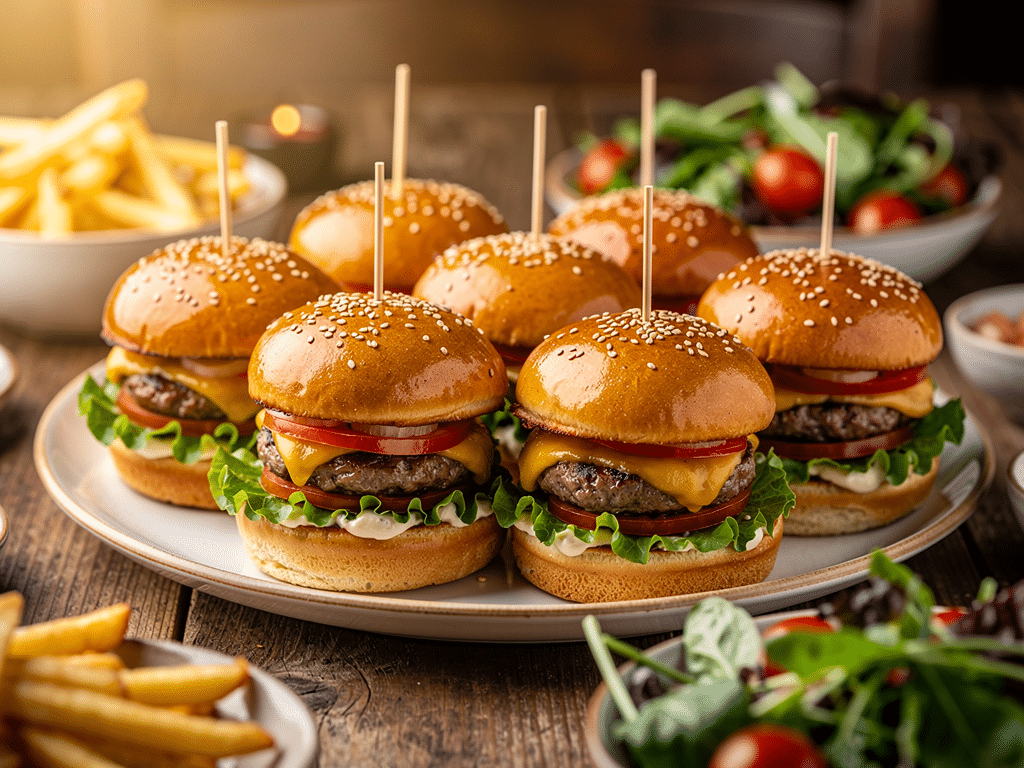 recette mini burgers apero