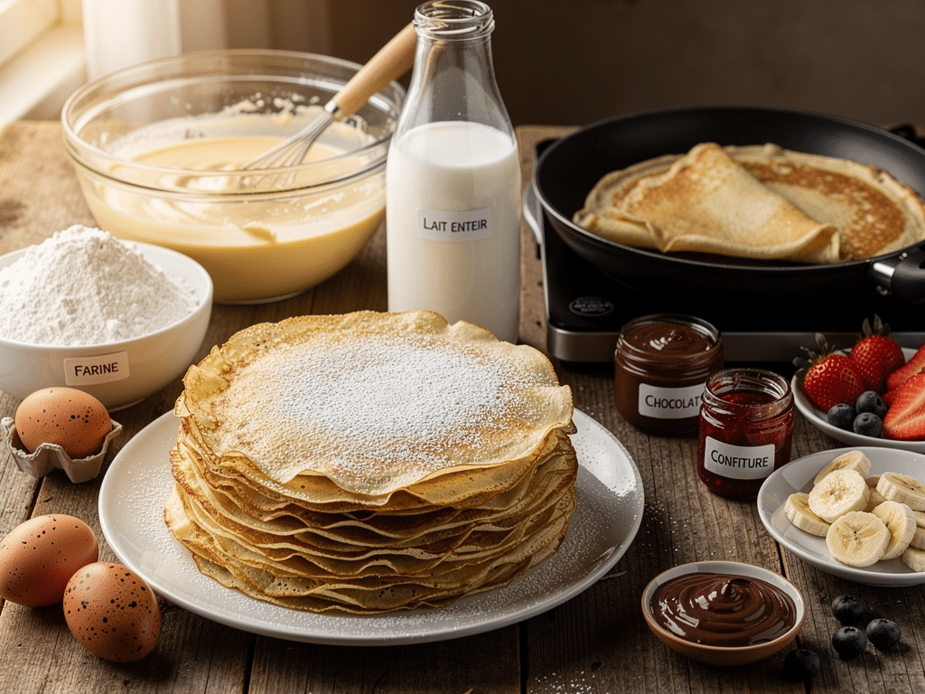 combien de crepes avec 1l de lait
