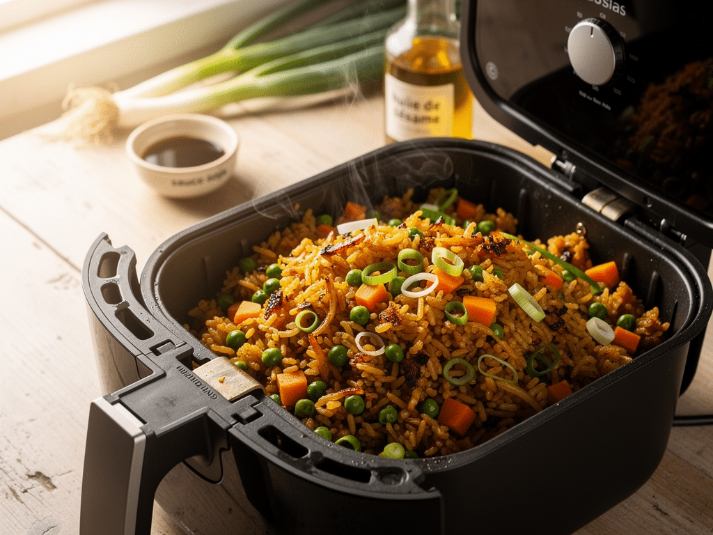 riz croustillant air fryer