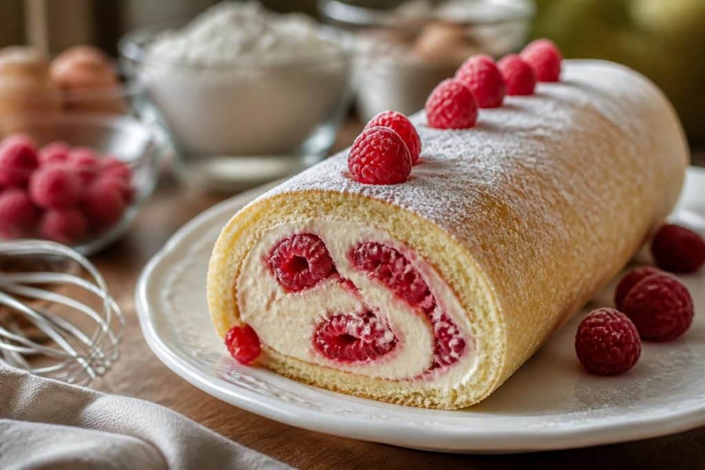 découvrez notre recette facile et gourmande de bûche vanille framboise, idéale pour des fêtes réussies et des desserts savoureux.