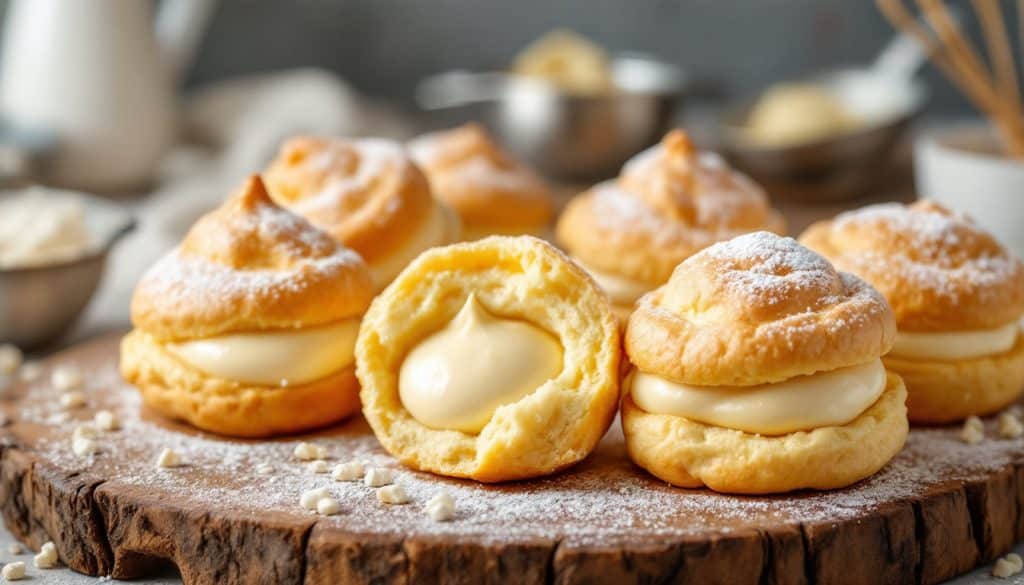 découvrez notre recette facile et rapide de choux à la crème pour un dessert savoureux et gourmand à préparer en un rien de temps.