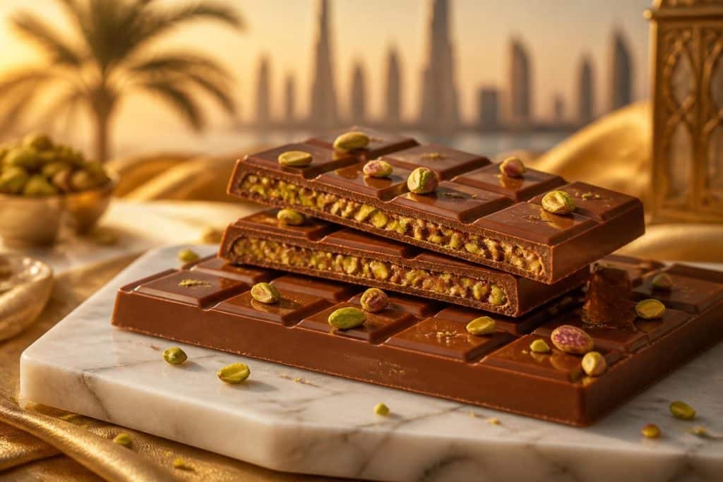 découvrez notre recette gourmande de tablette chocolat pistache façon dubaï, une gourmandise croustillante aux saveurs uniques pour régaler vos papilles.