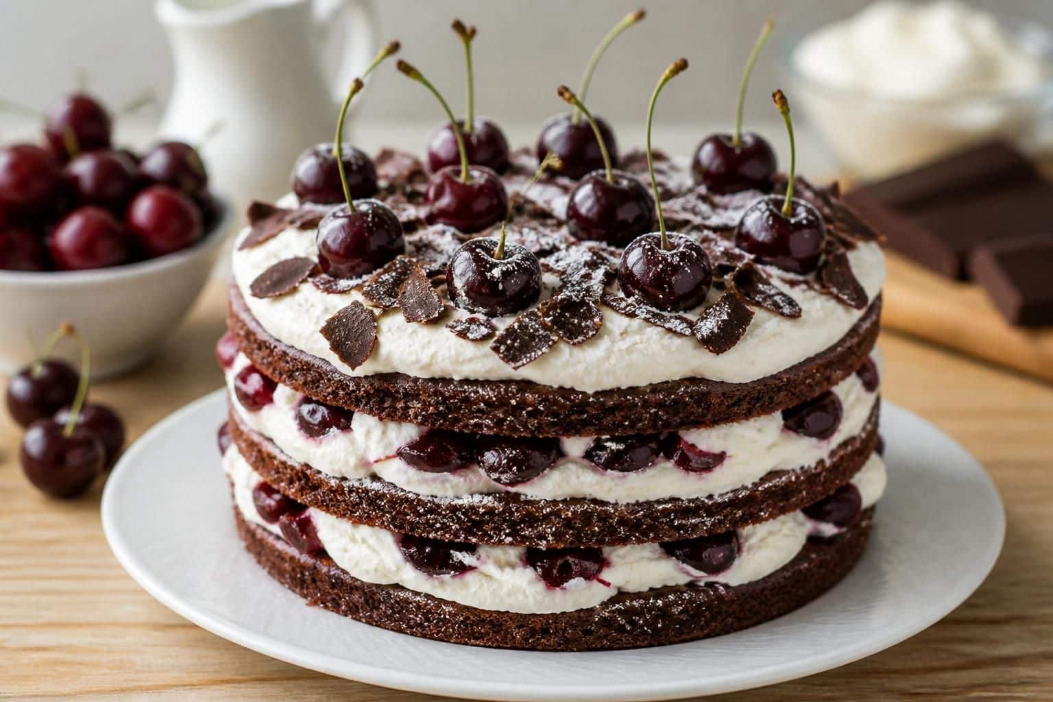 découvrez notre recette traditionnelle de la forêt noire, facile et rapide à préparer pour régaler toute la famille avec un dessert classique et gourmand.