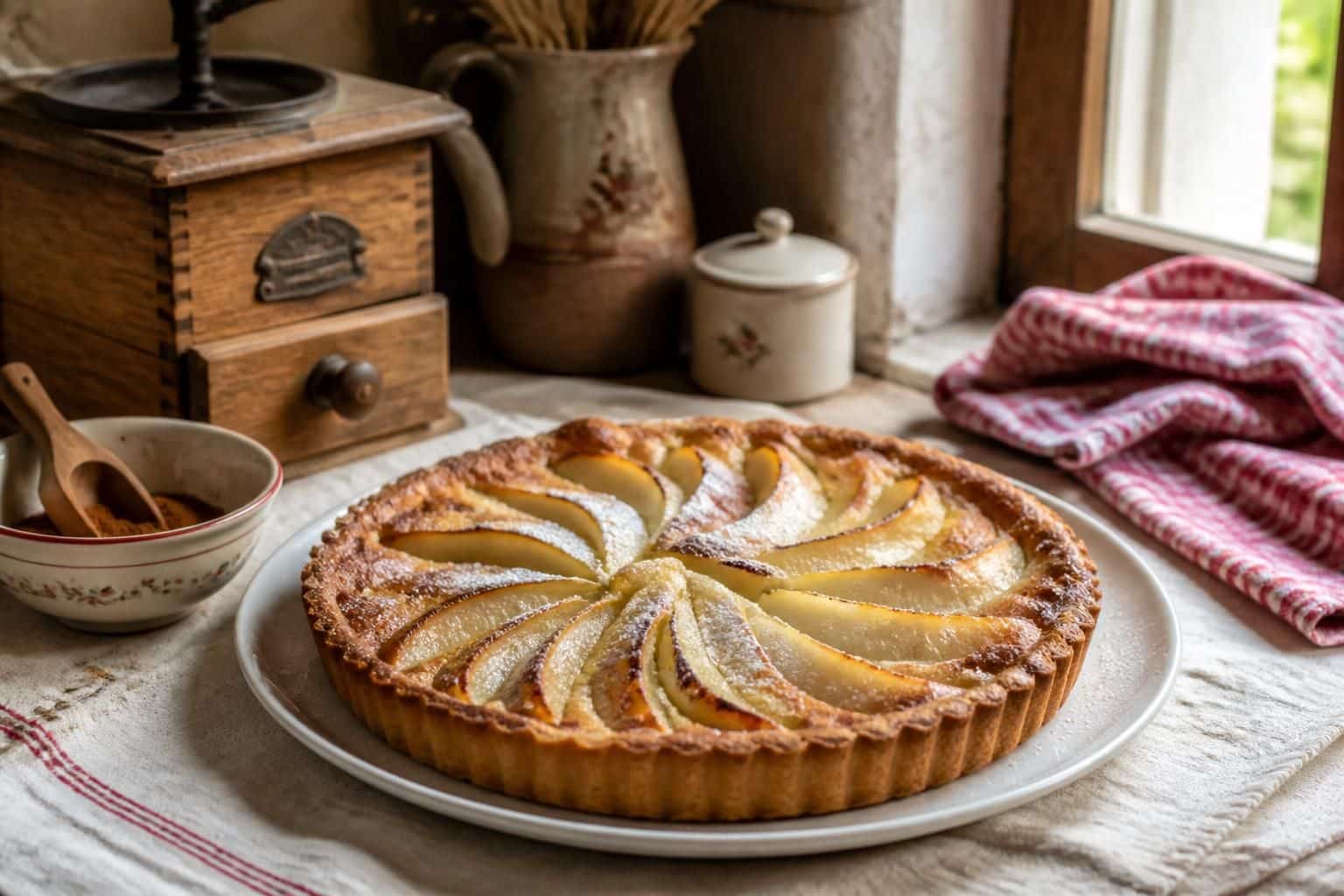 découvrez la recette traditionnelle et gourmande de la tarte aux poires façon grand-mère, facile à réaliser pour régaler toute la famille.