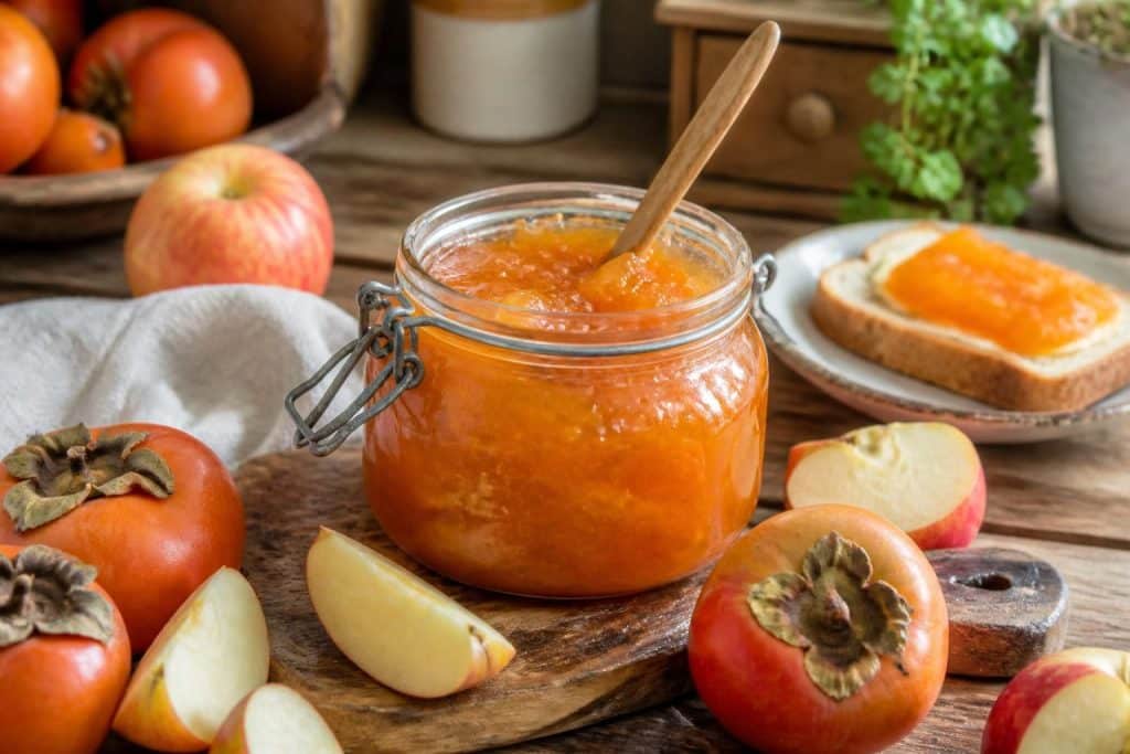 découvrez notre recette facile et gourmande de confiture de kakis et pommes, parfaite pour savourer un mélange sucré et fruité fait maison.