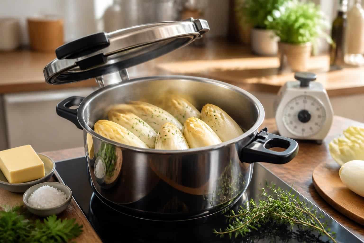 découvrez comment cuire les endives à la cocotte minute avec nos conseils pratiques, astuces et temps de cuisson pour réussir un plat savoureux et rapide.