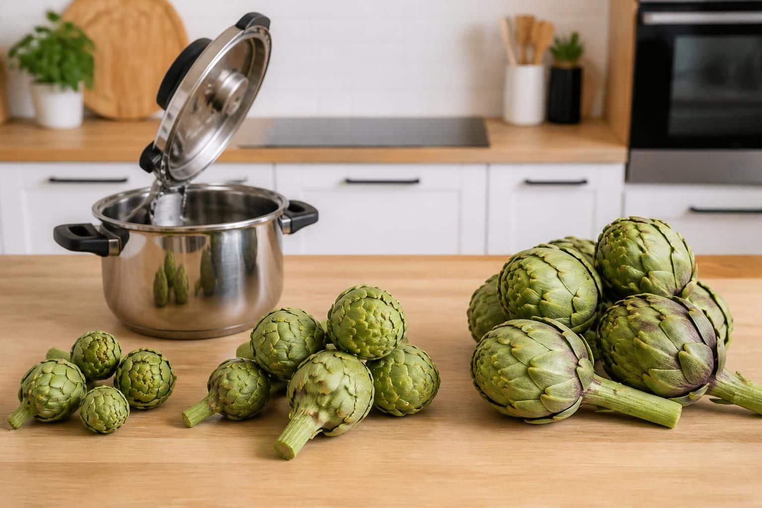 découvrez les temps de cuisson des artichauts à la cocotte minute en fonction de leur taille pour une préparation rapide et parfaite.