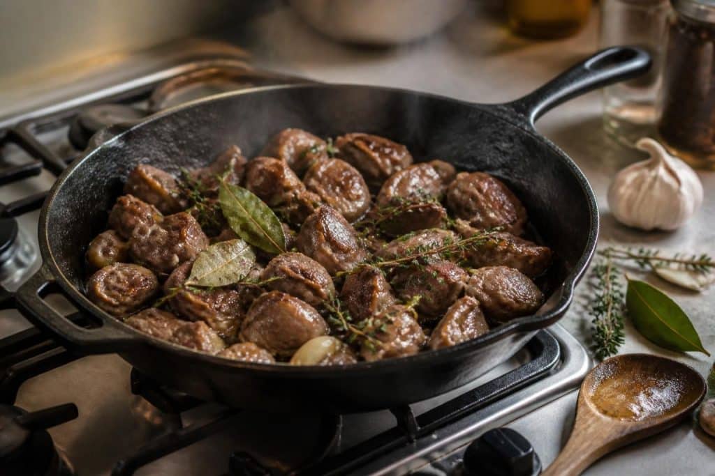 découvrez nos astuces pour réussir la cuisson des gésiers à la poêle, afin d'obtenir une viande tendre et savoureuse à chaque fois.