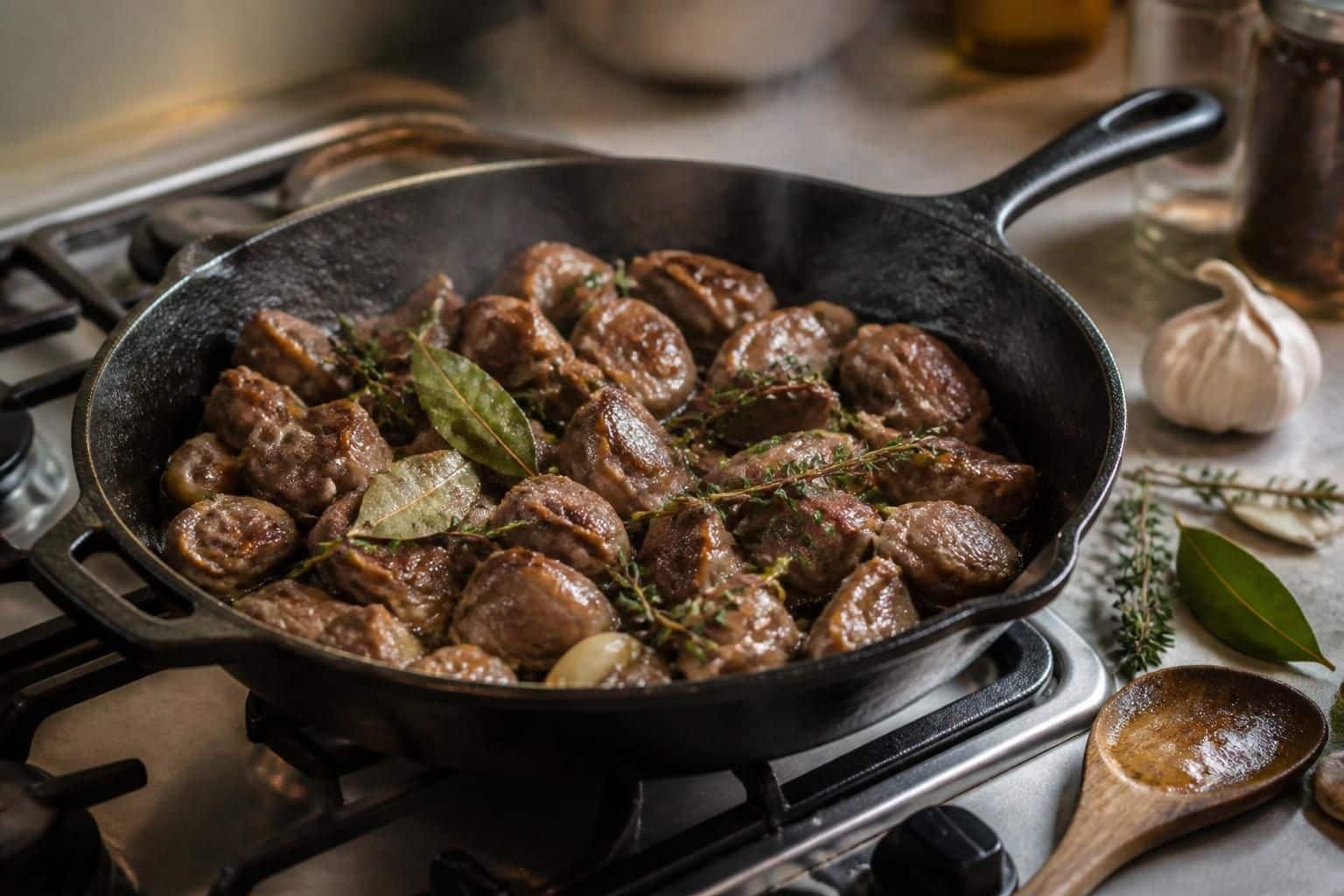 découvrez nos astuces pour réussir la cuisson des gésiers à la poêle, afin d'obtenir une viande tendre et savoureuse à chaque fois.