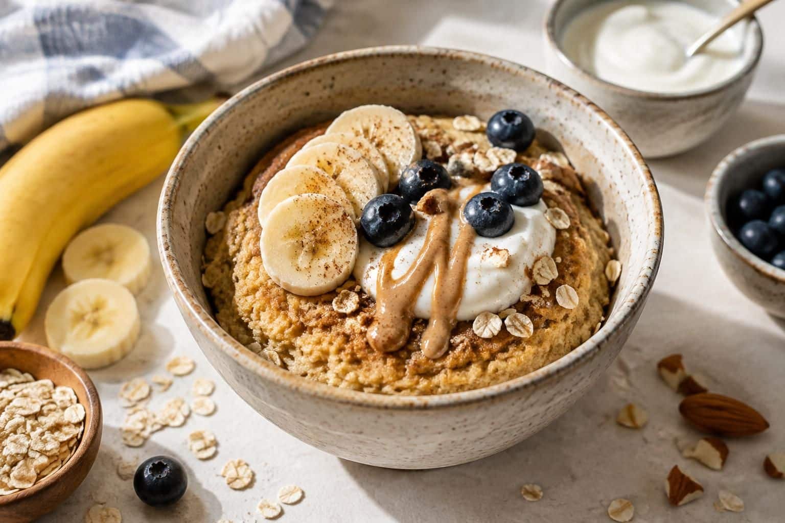 découvrez une recette de bowlcake healthy, rapide et facile à préparer, idéale pour un petit-déjeuner gourmand, sain et rassasiant.