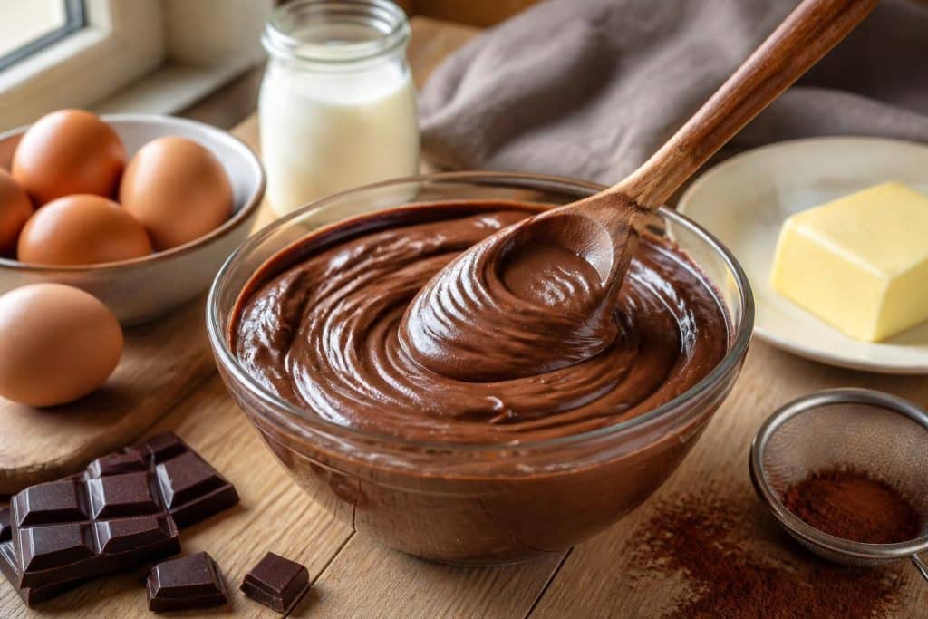 découvrez notre recette facile de crème mousseline au chocolat, une préparation onctueuse parfaite pour garnir vos pâtisseries et ravir vos papilles.