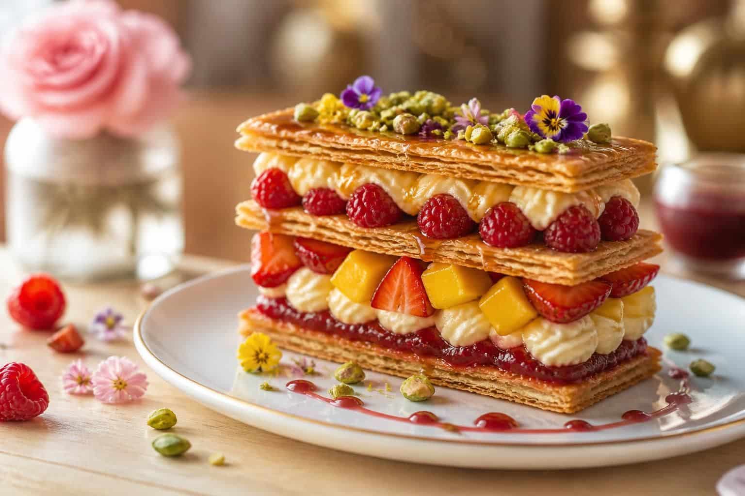 découvrez nos recettes originales et astuces gourmandes pour revisiter le mille-feuille, un dessert classique réinventé avec créativité et saveurs uniques.