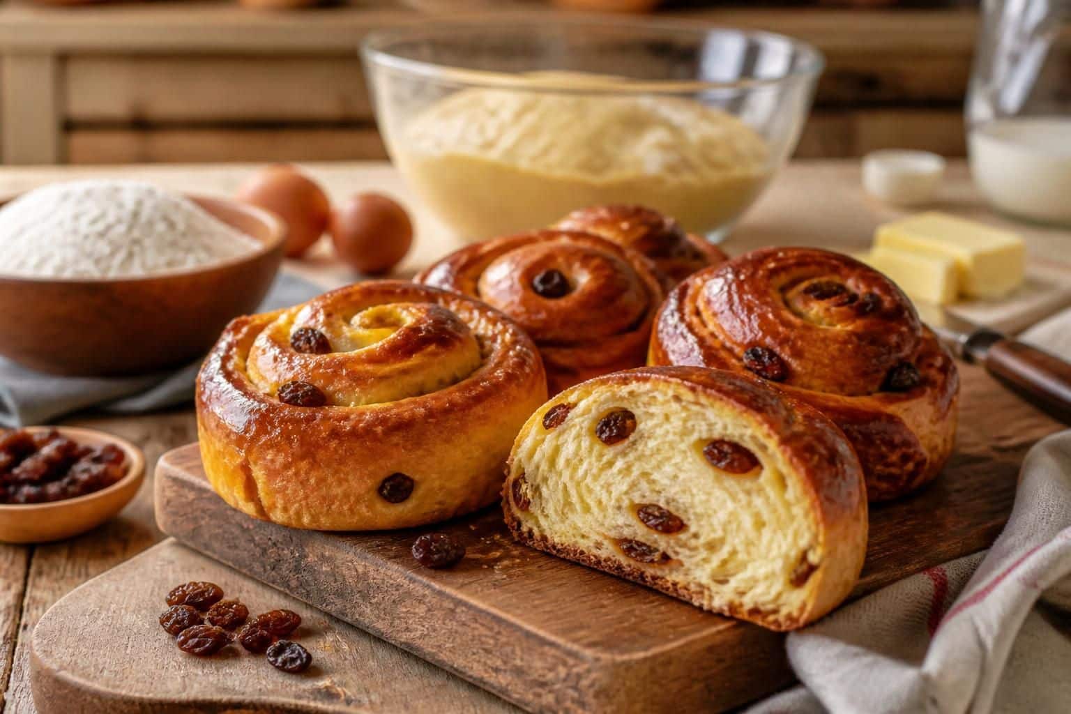 découvrez notre recette facile de pains aux raisins moelleux faits maison, parfaite pour un petit-déjeuner gourmand et rapide à préparer.