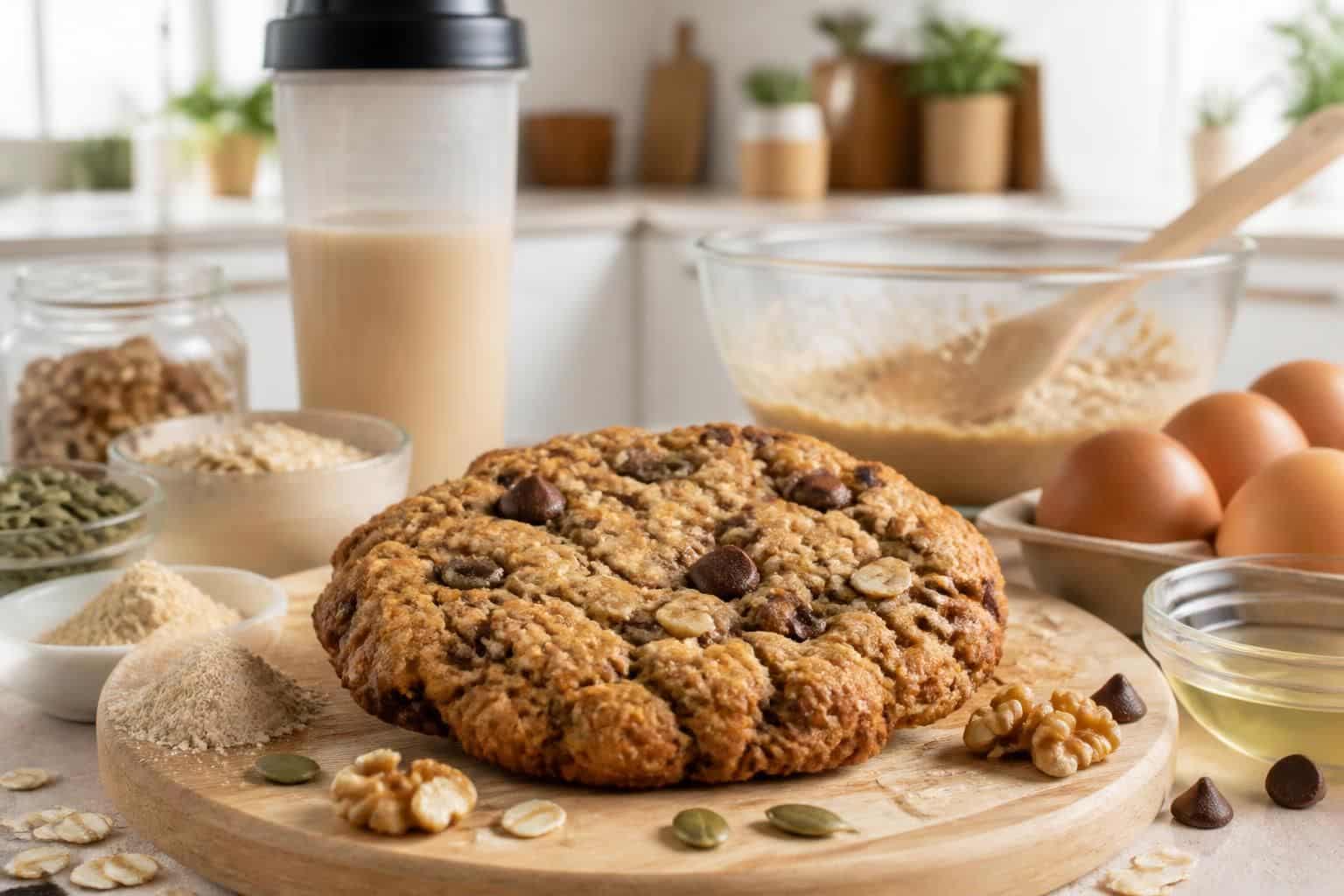 découvrez une recette facile et rapide de cookie protéiné, parfaite pour la musculation. gourmandise et nutrition optimisée pour vos entraînements.