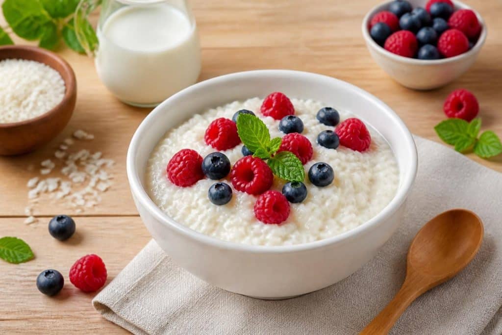 découvrez notre recette de riz au lait healthy, légère et gourmande, facile à préparer pour un dessert sain et délicieux.