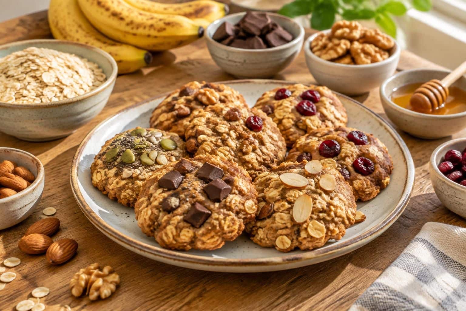 découvrez des recettes de biscuits healthy faciles et gourmandes à préparer chez vous, avec des ingrédients simples pour se faire plaisir au quotidien.