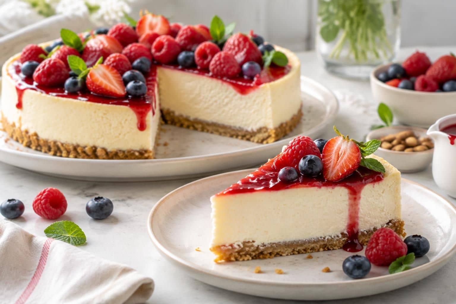 découvrez une recette facile de cheesecake healthy et léger, idéale pour savourer un dessert gourmand sans culpabiliser.