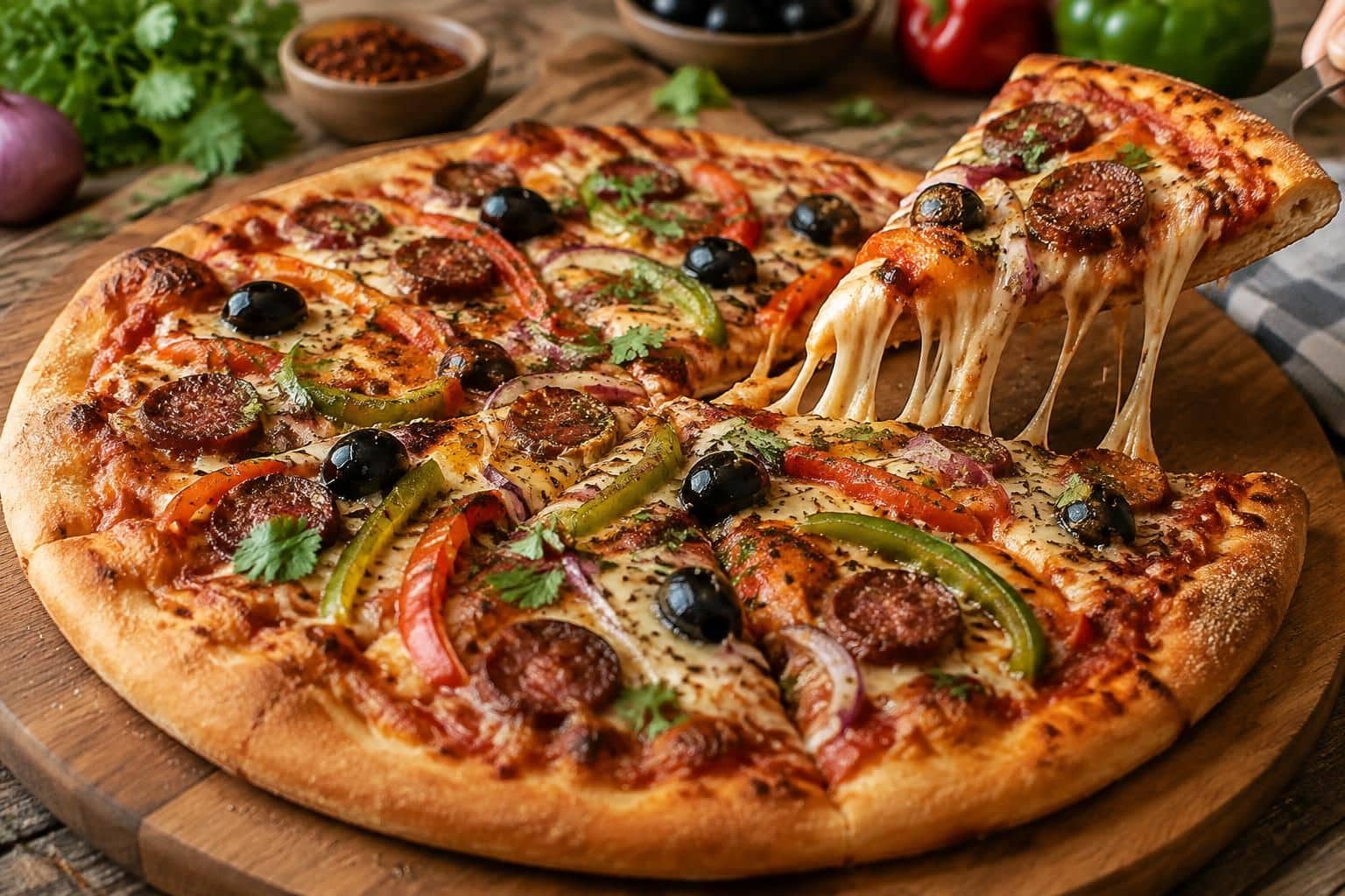 découvrez une recette facile de pizza orientale, garnie d’ingrédients savoureux et parfumés. préparez un repas convivial aux saveurs ensoleillées.