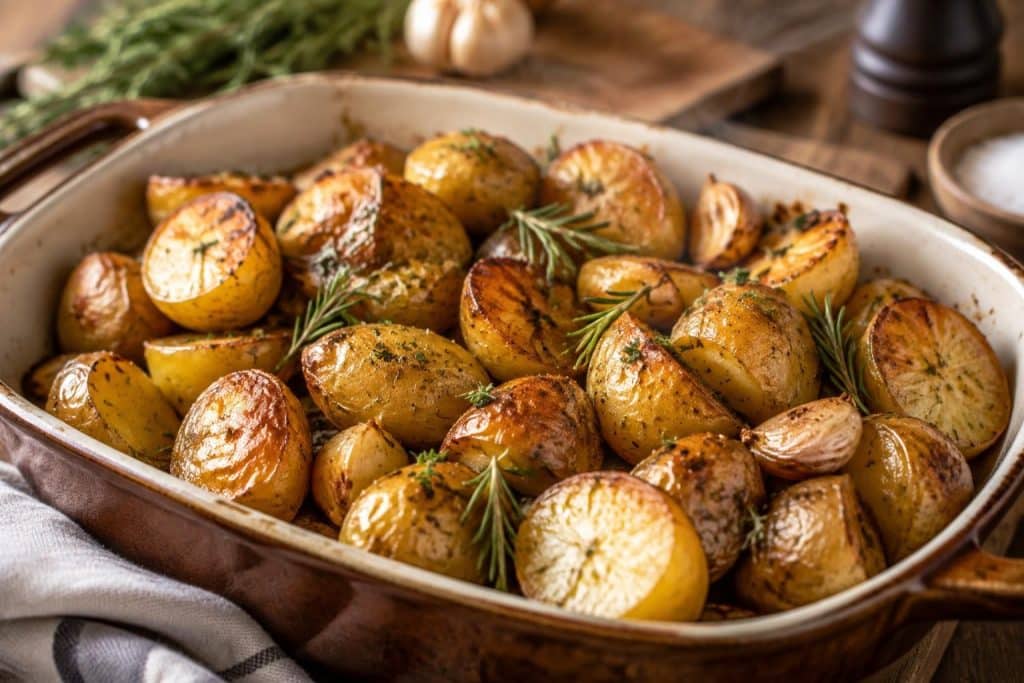 découvrez une recette facile de pommes de terre grenaille au four : dorées, croustillantes à l’extérieur et fondantes à l’intérieur.