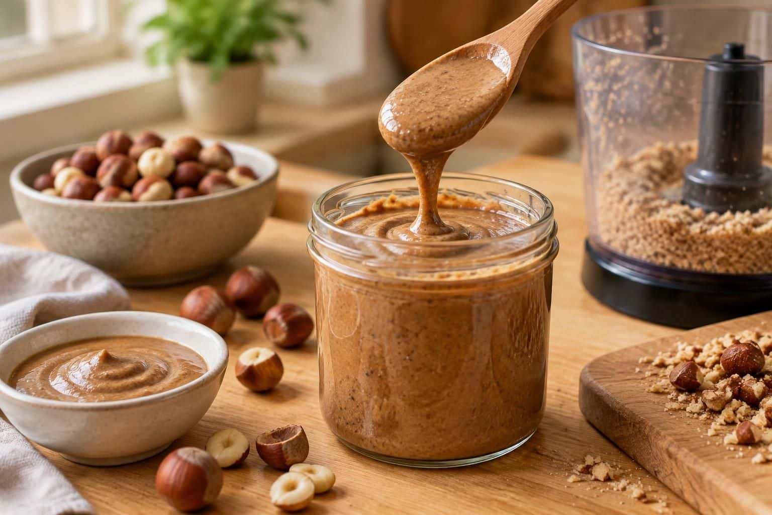 découvrez une recette simple et rapide de purée de noisette maison : quelques ingrédients suffisent pour obtenir une pâte onctueuse et savoureuse.
