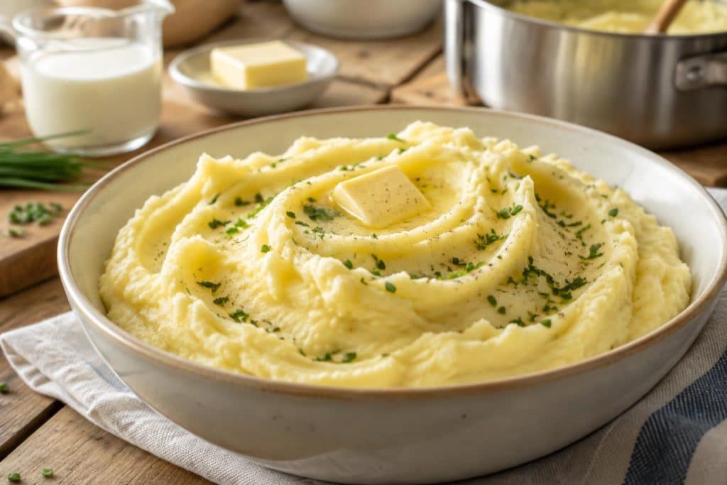 préparez une purée mousseline onctueuse et rapide avec cette recette facile, idéale pour accompagner tous vos plats.