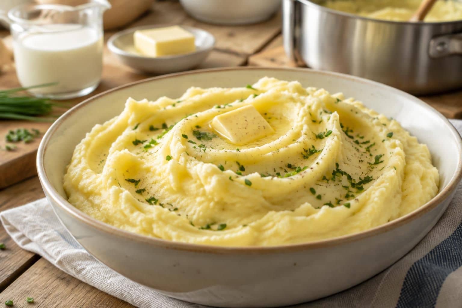 préparez une purée mousseline onctueuse et rapide avec cette recette facile, idéale pour accompagner tous vos plats.